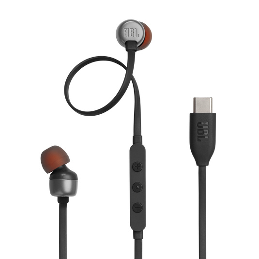 JBL Audífonos Intrauriculares con Micrófono Tune 310C, Alámbrico, USB-C, Negro