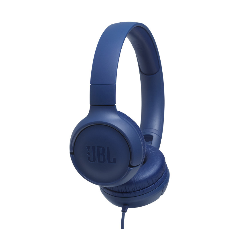 JBL Audífonos con Micrófono TUNE 500, Alámbrico, 3.5mm, Azul
