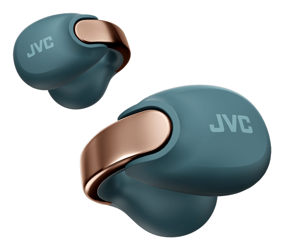 JVC Audífonos Intrauriculares con Micrófono HA-NP1TA, Inalámbrico, Bluetooth, Azul