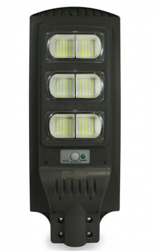 JWJ Lámpara LED con Sensor de Movimiento con Panel Solar JALP-SOL01-120, Negro
