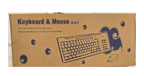 Kit de Teclado y Mouse K-mex KMMOK133USBBK, Alámbrico, USB, Negro, Español