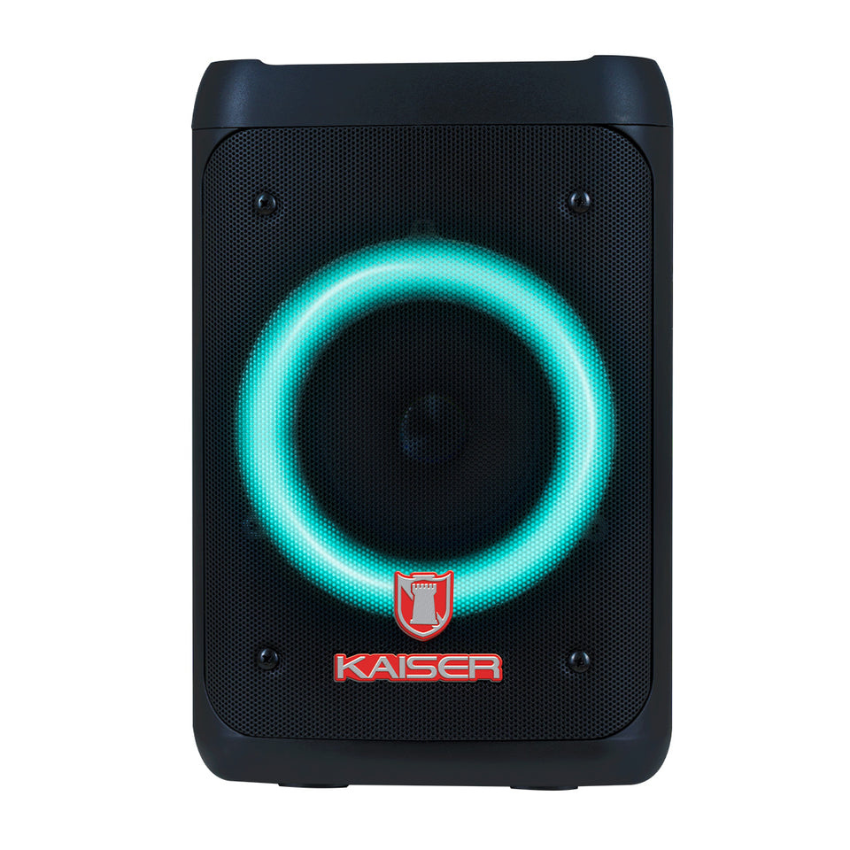 Kaiser Bafle Profesional KSW-7002, Bluetooth, Alámbrico/Inalámbrico, 8W RMS, 3.000W PMPO, USB, Negro
