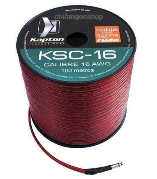 Kapton Bobina de Cable Eléctrico, 16 AWG, 100 Metros
