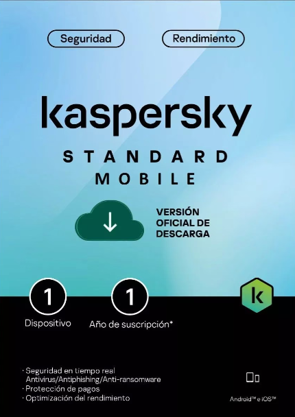 Kaspersky Standard Mobile, 1 Licencia, 1 Año Mac ― Producto Digital Descargable