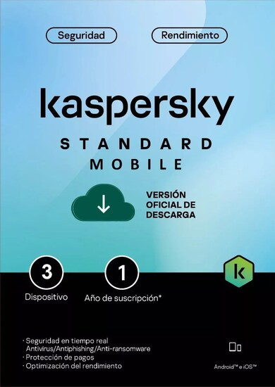 Kaspersky Standard Mobile, 2 Dispositivos, 1 Año, Android/Mac ― Producto Digital Descargable