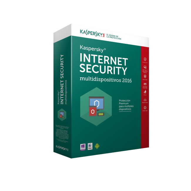 Kaspersky Internet Security 2016, 2 Usuarios, 1 Año, Windows