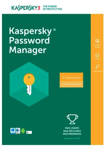 Kaspersky Cloud Password Manager, 1 Usuario, 1 Año, Windows/Mac/Android/iOS ― Producto Digital Descargable