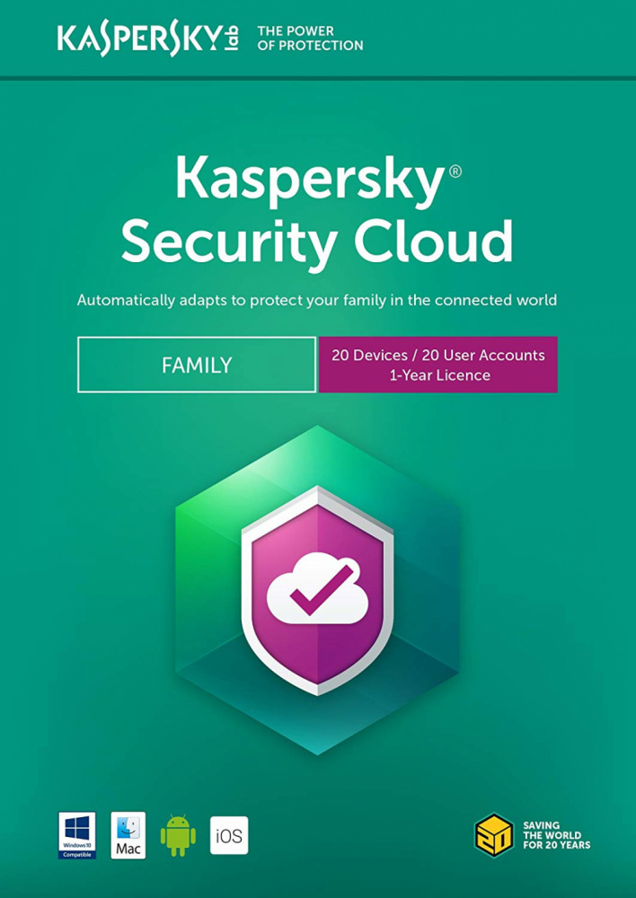 Kaspersky Security Cloud Family, 20 Usuarios, 1 Año, Windows/Mac