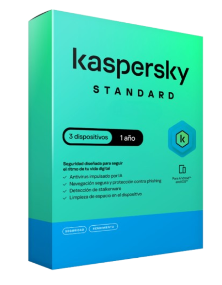 Kaspersky Standard, 3 Dispositivos, 1 Año, Windows/Mac