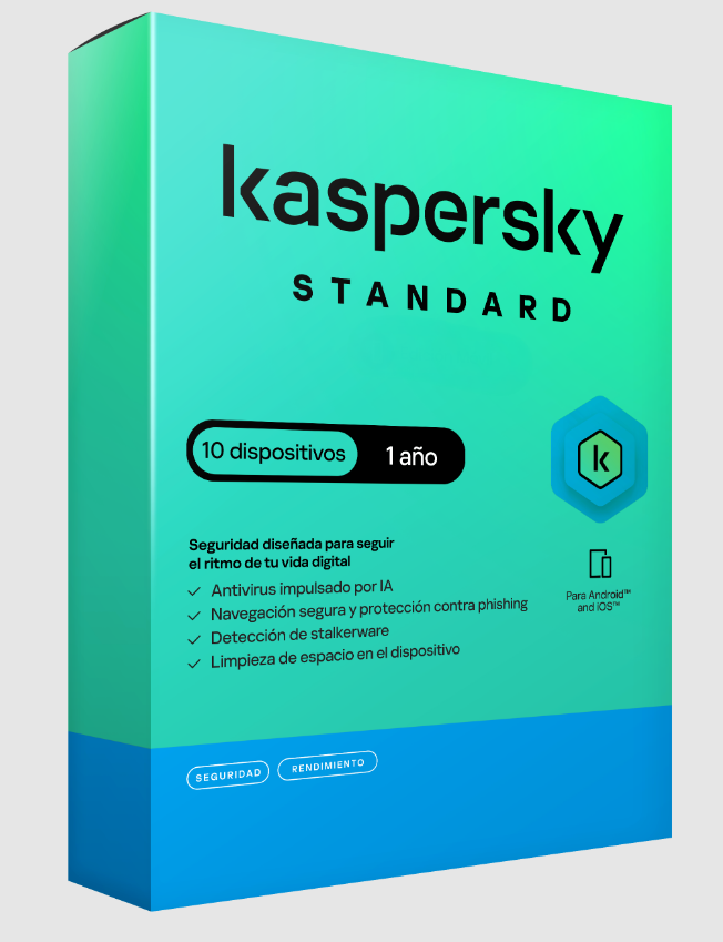 Kaspersky Standard, 10 Dispositivos, 1 Año, Windows/Mac