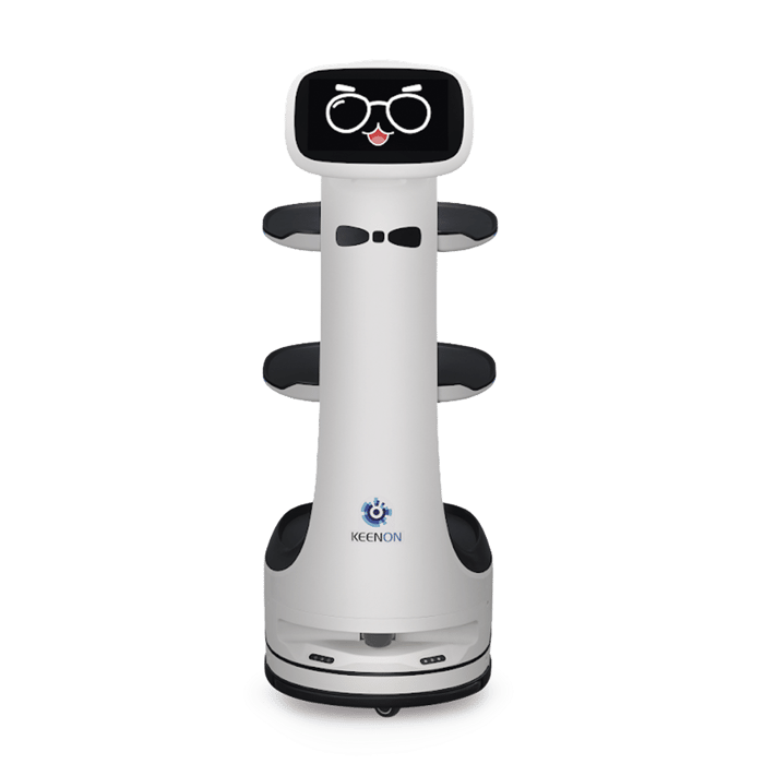 KEENON Robot Autónomo para Servicio de Meseros T8LS, hasta 40kg, Incluye Batería Recargable