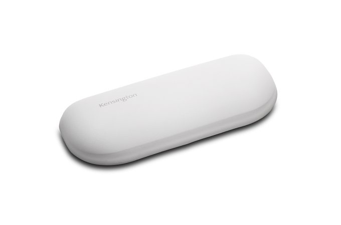 Kensington Descansa Muñecas ErgoSoft, 15.24 x 7.37cm, Grosor 15mm, Blanco