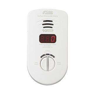 Kidde Detector de Monóxido de Carbono KN-COP-DP-10YL, Alámbrico, Blanco