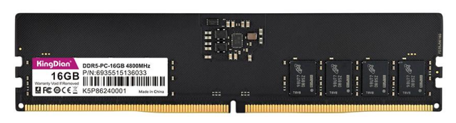 Memoria RAM Kingdian D5480KID16GB DDR5, 4800MHz, 16GB, CL40