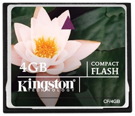 Memoria Flash Kingston, 4GB CompactFlash Card