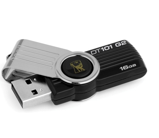 Memoria USB Kingston DataTraveler 101 G2, 16GB, USB 2.0, Negro