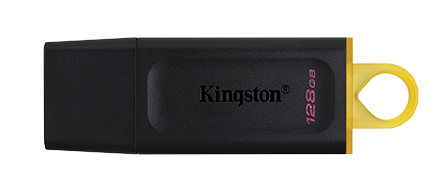 Memoria USB Kingston DataTraveler Exodia, 128GB, USB-A 3.2 Gen 1, Lectura 100MB/s, Negro