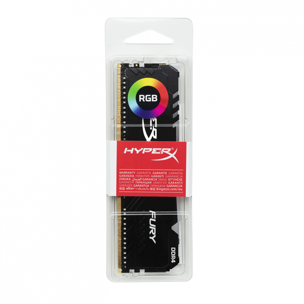 Memoria RAM Kingston HyperX FURY RGB DDR4, 2666MHz, 32GB, Non-ECC, CL16, XMP