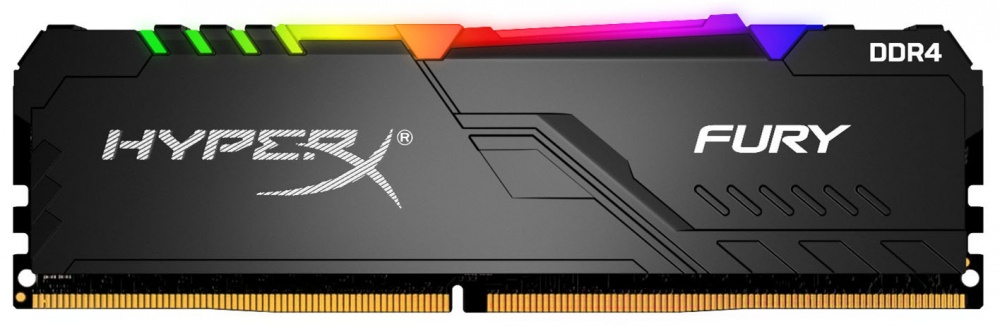 Memoria RAM Kingston HyperX Fury RGB DDR4, 2666MHz, 16GB, Non-ECC, XMP