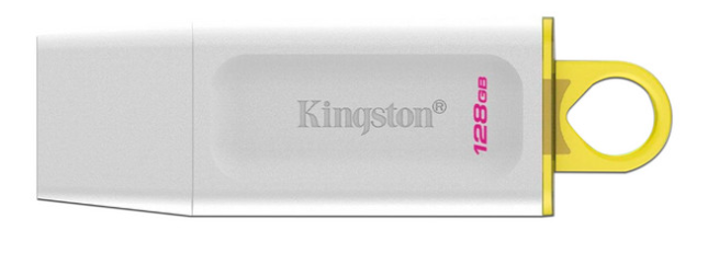 Memoria USB Kingston DataTraveler Exodia, 128GB, USB-A 3.2 Gen 1, Blanco
