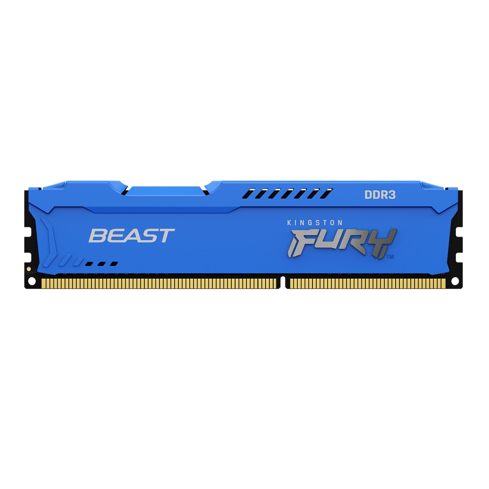Memoria RAM Kingston FURY Beast DDR3, 1600MHz, 8GB, Non-ECC, CL10, Azul