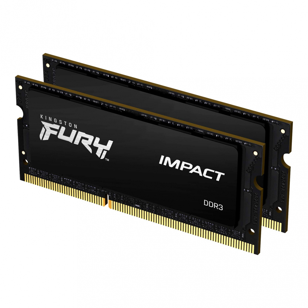 Kit Memoria RAM para Laptop Kingston FURY Impact DDR3L, 1866MHz, 16GB ( 2 x 8GB ), Non-ECC, CL11, 204-pin SO-DIMM 