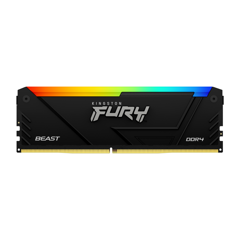 Memoria RAM Kingston FURY Beast RGB DDR4, 3200MHz, 16GB, Non-ECC, CL16