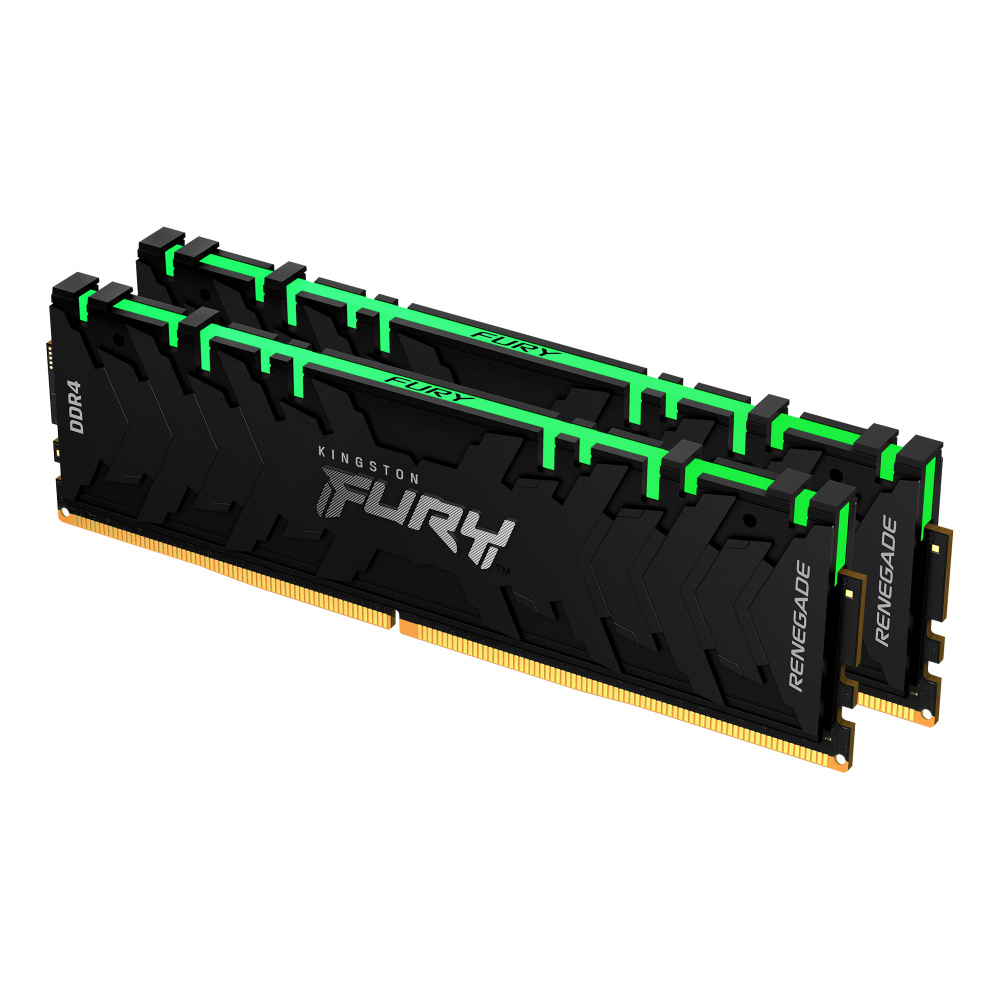 Kit Memoria RAM Kingston FURY Renegade RGB DDR4, 3200MHz, 32GB (2 x 16GB), CL16, XMP