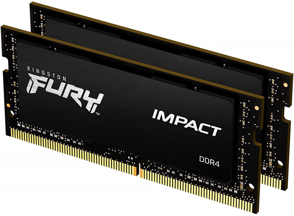 Kit Memoria RAM Kingston FURY Impact DDR4, 3200MHz, 16GB (2 x 8GB), Non-ECC, CL20, SO-DIMM, XMP