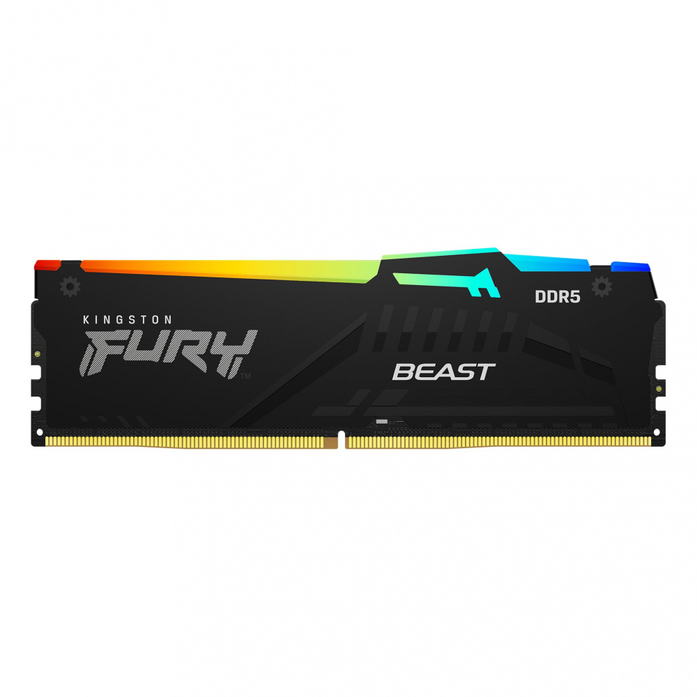 Memoria RAM Kingston Fury Beast RGB DDR5, 5200MHz, 8GB, Non-ECC, CL40, XMP