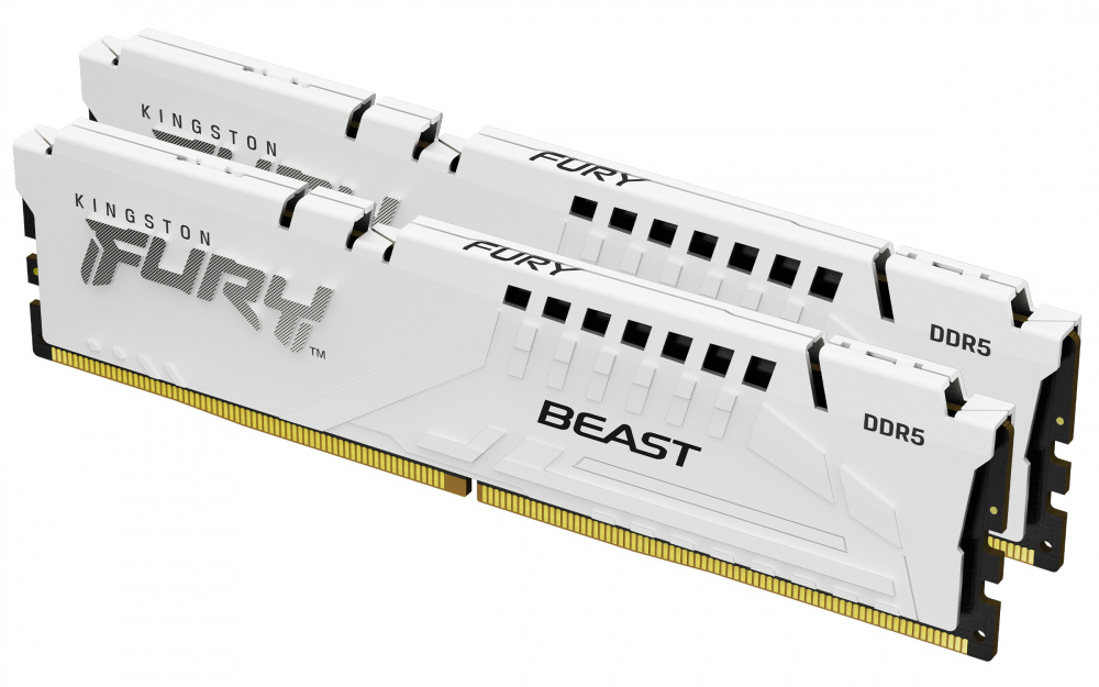 Kit Memoria RAM Kingston FURY Beast DDR5, 5600MHz, 32GB - 2 x 16GB, CL36, XMP/EXPO, Blanco