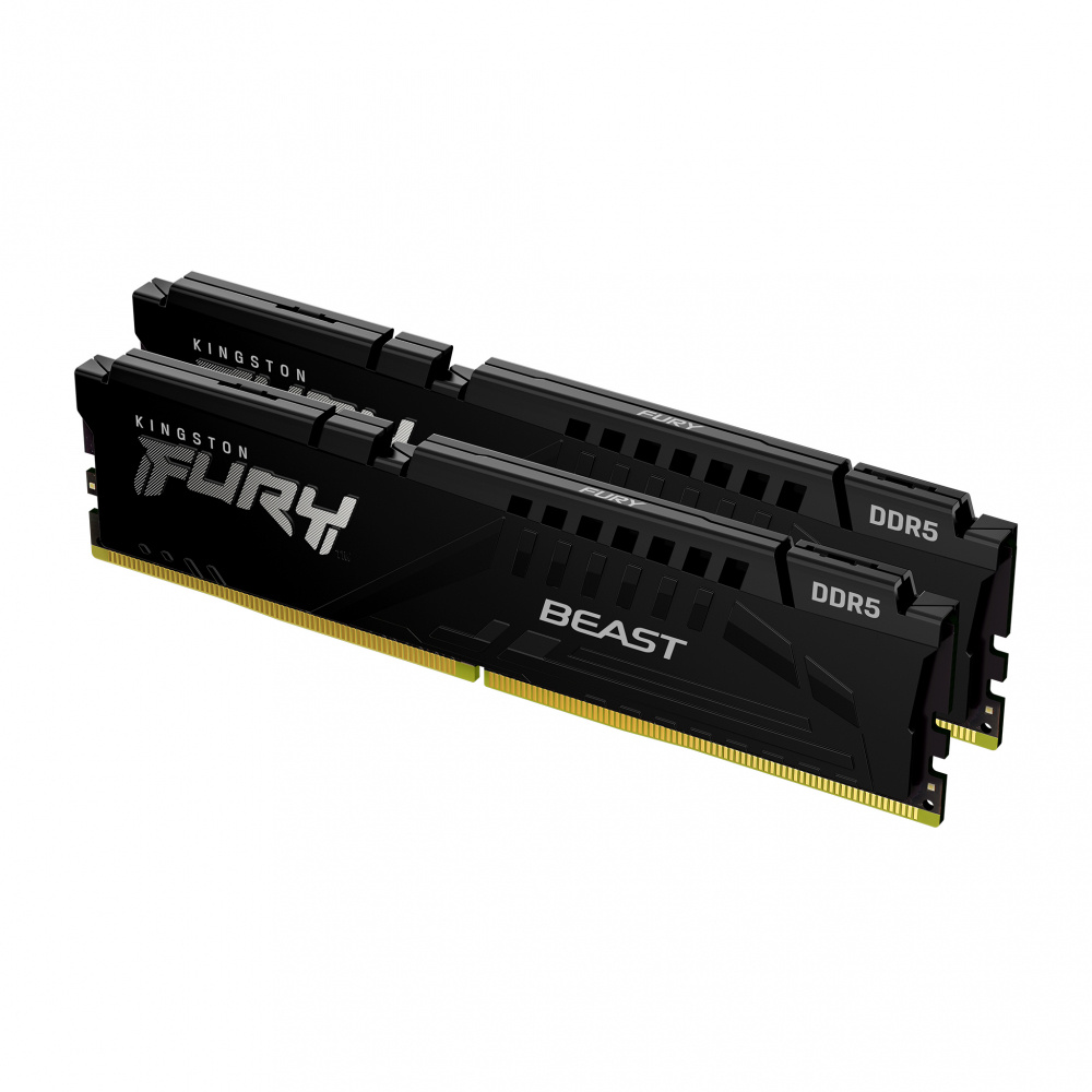 Kit Memoria RAM Kingston Fury Beast Black DDR5, 6000MHz, 16GB - 2 x 8GB, CL40, XMP 