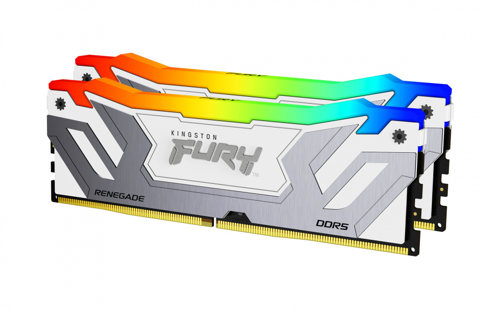 Kit Memoria RAM Kingston FURY Renegade DDR5, 8400MHz, 48GB - 2 x 24GB, CL40, XMP, Blanco