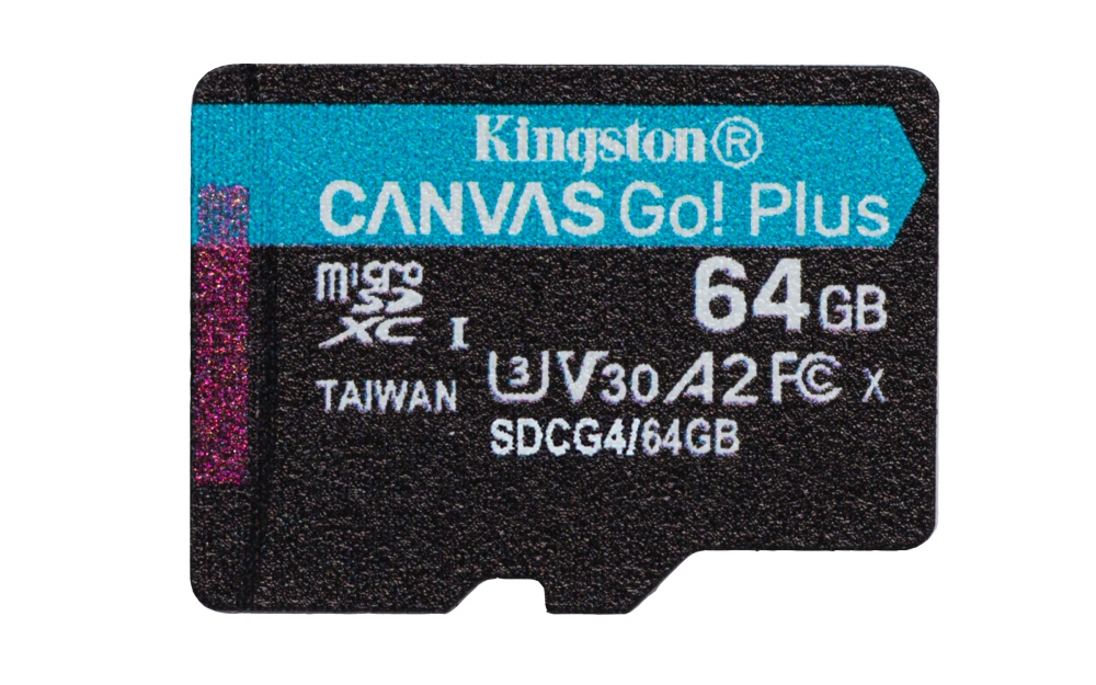 Memoria Flash Kingston Canvas Go Plus, 64GB MicroSD UHS-I Clase 10