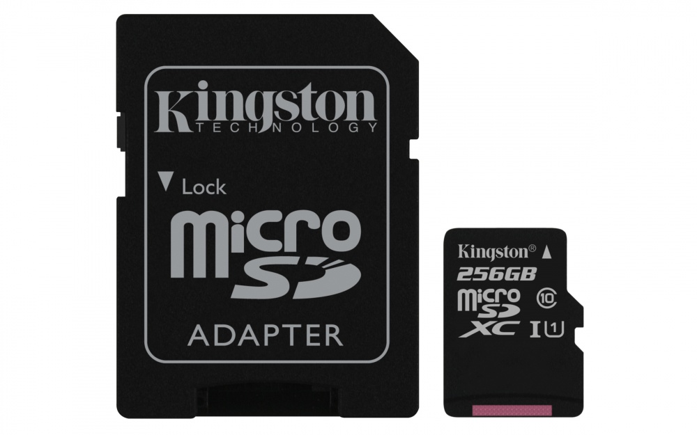 Memoria Flash Kingston Kingston Canvas Select SDCS/25, 256GB MicroSD UHS-I Clase 10, con Adaptador 