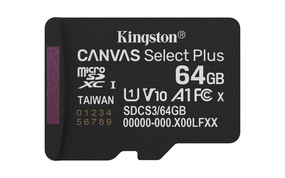 Memoria Flash Kingston Canvas Select Plus, 64GB MicroSDXC UHS-I Clase 10
