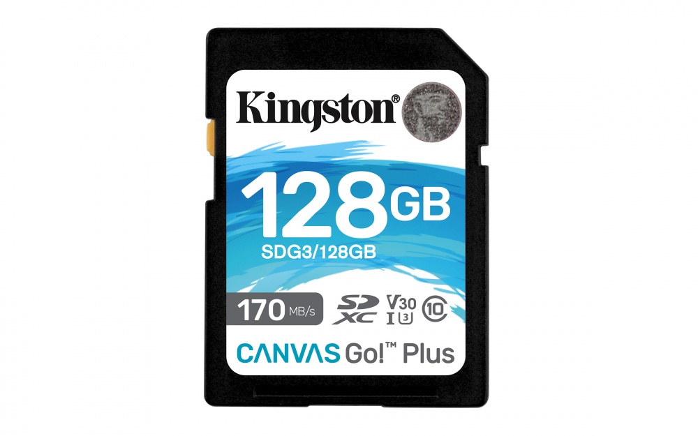 Memoria Flash Kingston Canvas Go! Plus, 128GB SDXC UHS-I Clase 10