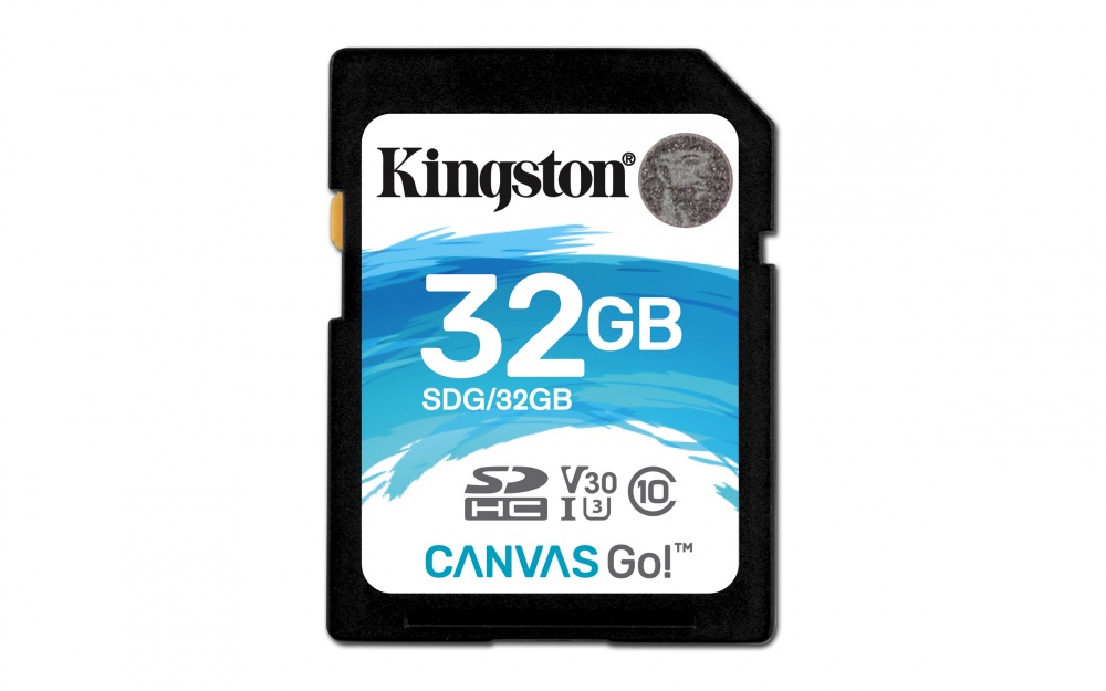 Memoria Flash Kingston Canvas Go!, 32GB SDHC UHS-I Clase 10