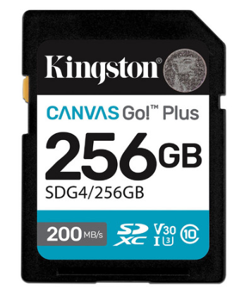 Memoria Flash Kingston SDG4/256GB, 256GB SD UHS-I Clase 10, con Adaptador