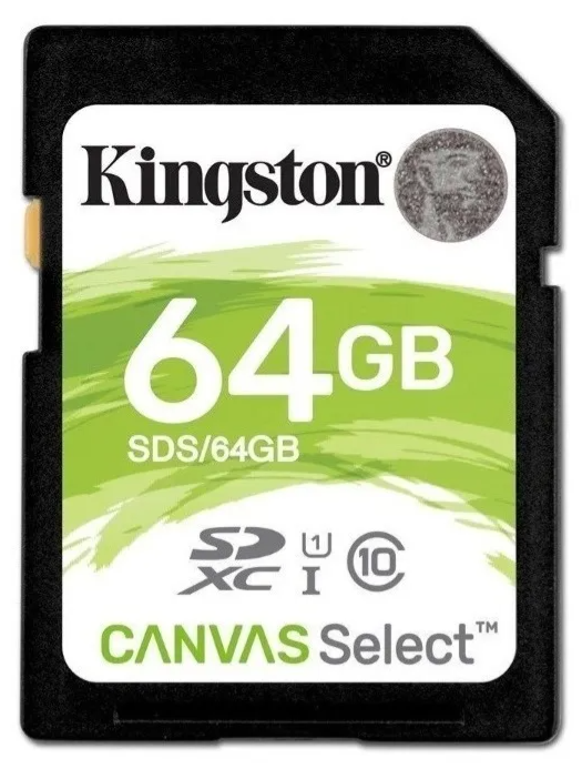 Memoria Flash Kingston Canvas Select Plus SDXC, 64GB SD UHS-I Clase 10