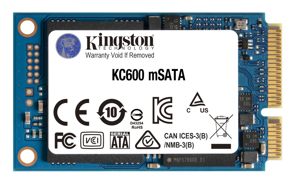SSD Kingston SKC600MS, 1TB, mSATA, 520 MB/s Escritura, 550MB/s Lectura, SATA III 