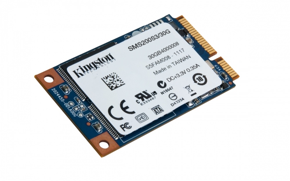 SSD Kingston SSDNow mS200, 30GB, mSATA