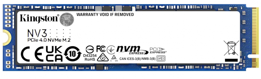 SSD Kingston SNV3S NVMe, 1TB, M.2, 4000 MB/s Escritura, 6000 MB/s Lectura, PCI Express 4.0