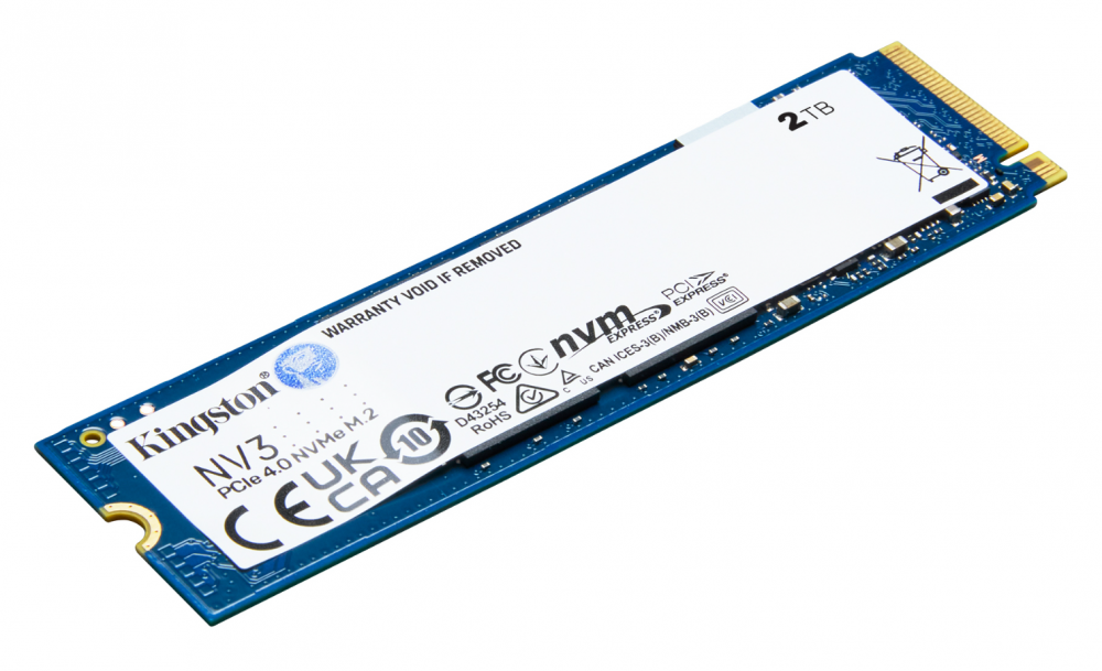 SSD Kingston SNV3S NVMe, 2TB, M.2, 5000 MB/s Escritura, 6000 MB/s Lectura, PCI Express 4.0