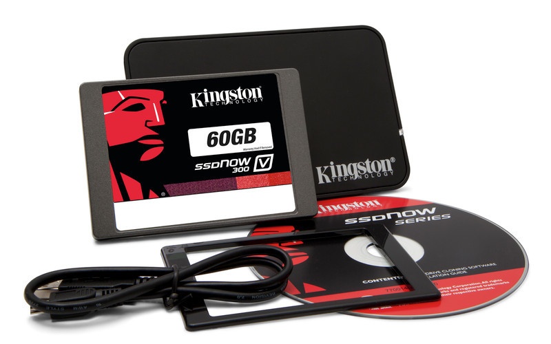 SSD Kingston SSDNow V300, 60GB, SATA III, 2.5'', 7mm, con Adaptador - Laptop Bundle Kit