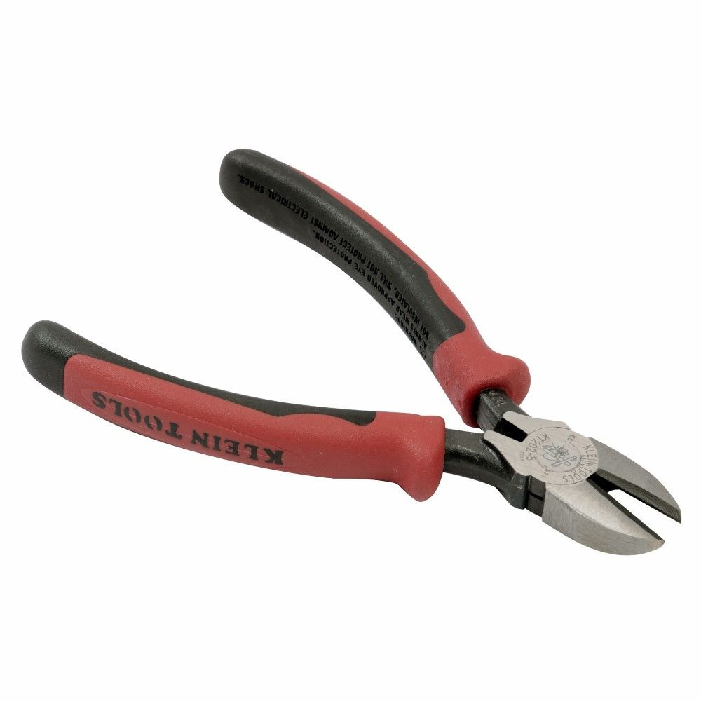 Klein Tools Pinza de Corte Diagonal 5”, Negro/Rojo