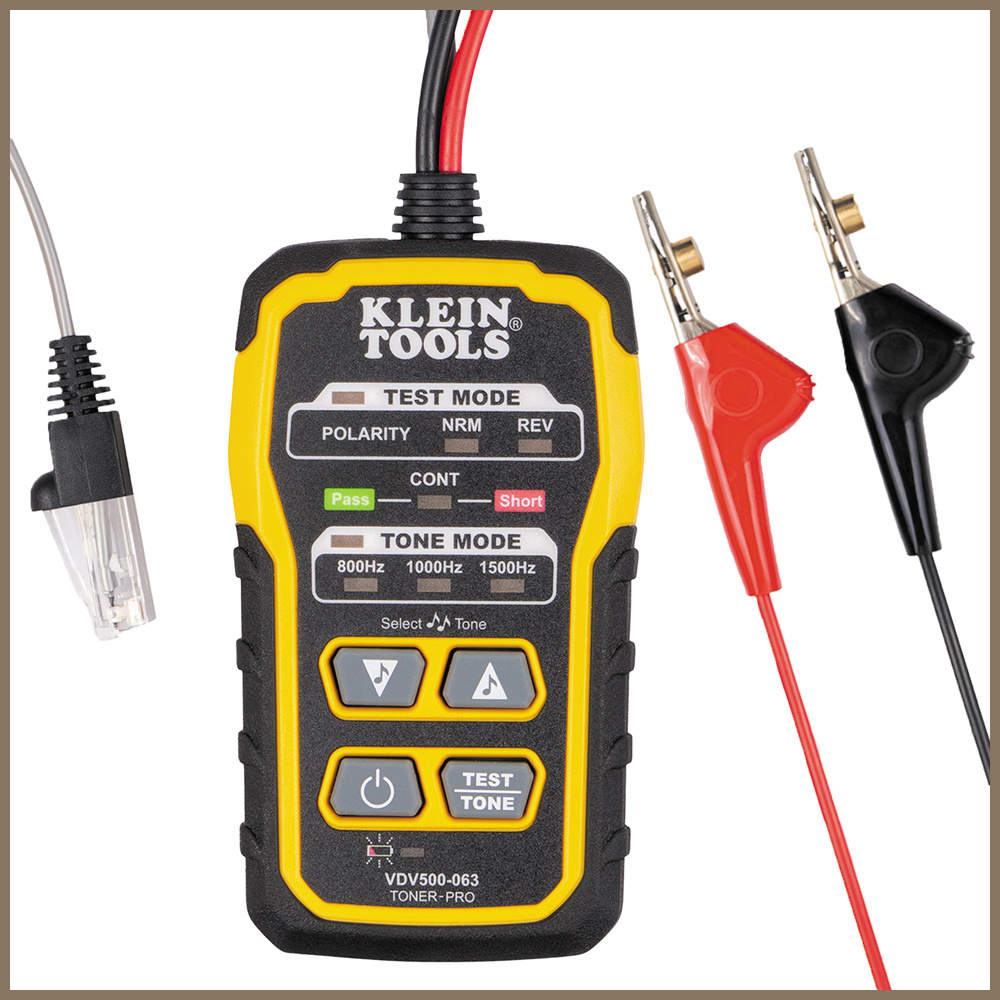 Klein Tools Probador de Cables Toner-PRO, para RJ-11/RJ-45