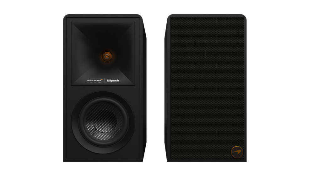Klipsch Kit Bocinas para Estante The Fives Mclaren Edition, Bluetooth, Inalámbrico, 2.0 Canales, 320W RMS, Negro