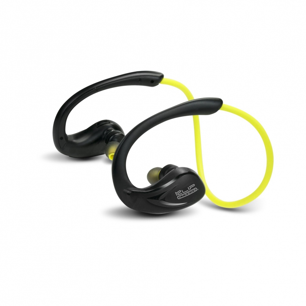 Klip Xtreme Audífonos Deportivos con Micrófono Athletik X, Bluetooth, Inalámbrico, Negro/Amarillo