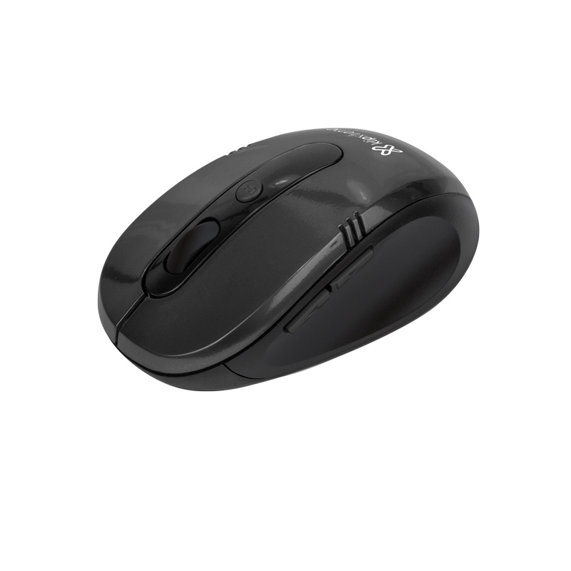 Mouse Ergonómico Klip Xtreme KMW-330, Inalámbrico, Óptico, 1.600DPI, RF Inalámbrico, Negro